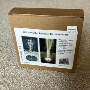 Lighted Solar Powered Fountain Pump